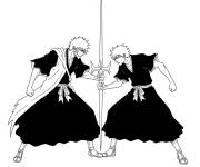 Coloriage Ichigo contre aizen