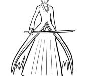 Coloriage Ichigo Kurosaki de Bleach stylis&eacute;