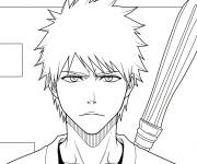 Coloriage ichigo kurosaki d&eacute;taill&eacute;