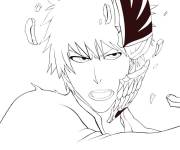 Coloriage Ichigo Kurosaki pendant l'attaque