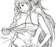 Coloriage Inoue Orihime et Kurosaki