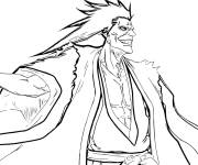 Coloriage Kenpachi Zaraki qui fait peur