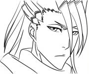 Coloriage Kuchiki Byakuya de Bleach