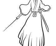 Coloriage Kuchiki Rukia corps entier