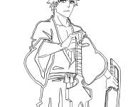Coloriage Kurosaki Ichigo &agrave; d&eacute;couper