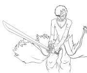 Coloriage Kurosaki Ichigo de Bleach
