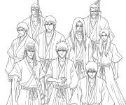 Coloriage Les grands h&eacute;ros de bleach