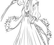 Coloriage Personnage de Bleach corps entier