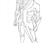 Coloriage et dessins gratuit Personnage de Bleach vue de haut à imprimer