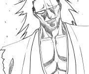 Coloriage Personnage Zaraki de Bleach