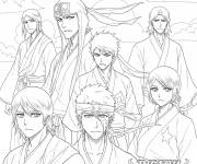 Coloriage Poster de la manga Bleach d&eacute;taill&eacute;