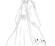 Coloriage et dessins gratuit Rukia Kuchiki de la manga Bleach à imprimer