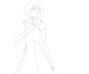 Coloriage et dessins gratuit Rukia Kuchiki ps à imprimer