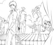 Coloriage Sc&egrave;ne de Bleach