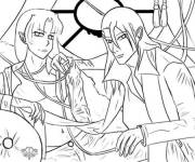 Coloriage Sc&egrave;ne de la s&eacute;rie Bleach