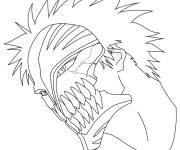 Coloriage T&ecirc;te de personnage Bleach