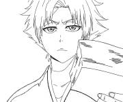 Coloriage Toshiro Hitsugaya de Bleach