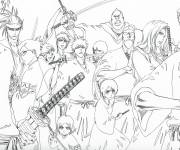 Coloriage Tous les personnages de Bleach