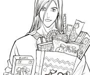 Coloriage Ukitake Taichou avec des bobons