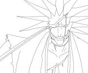 Coloriage Zaraki Kenpachi de la manga Bleach