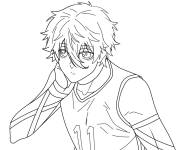 Coloriage Blue Lock manga japonaise