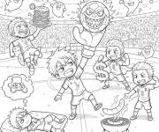 Coloriage Des sc&egrave;nes dr&ocirc;les et absurdes de l'anime Blue Lock