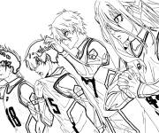 Coloriage Equipe de Blue Lock