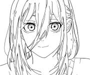 Coloriage et dessins gratuit Fille Hyoma Chigiri de Blue Lock à imprimer