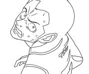 Coloriage Hirakazu Midorikawa en col&egrave;re
