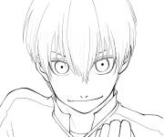 Coloriage Le d&eacute;mon Yoichi Isagi