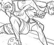 Coloriage Match de Blue Lock