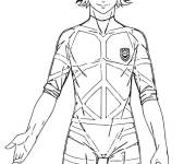 Coloriage et dessins gratuit Meguru Bachira de l'anime Blue Lock à imprimer