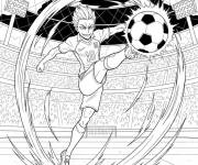 Coloriage Michael Kaiser, le g&eacute;nie imp&eacute;rial de Blue Lock