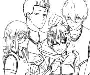 Coloriage Personnages principaux de l'anime Blue Lock