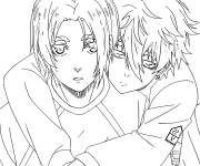 Coloriage Personnages Reo Mikage et Nagi Seishiro de Blue Lock