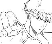 Coloriage et dessins gratuit Rensuke Kunigami de l'anime Blue Lock à imprimer