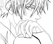 Coloriage Rin Itoshi de Cadenas bleu
