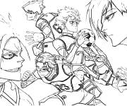 Coloriage S&eacute;rie Blue Lock 2