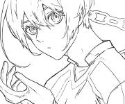 Coloriage Yo Hiori de Blue Lock