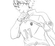 Coloriage Yoichi Isagi Cadenas bleu