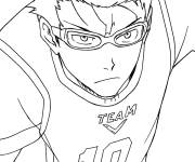 Coloriage Zantetsu Tsurugi de Blue Lock