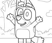 Coloriage Bingo heureuse