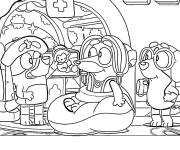 Coloriage Bluey jouant le r&ocirc;le du docteur