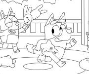 Coloriage Bluey pour enfants
