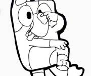 Coloriage Bluey stylis&eacute;