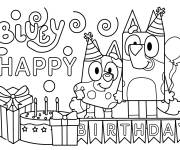 Coloriage Buley pour l'anniversaire