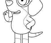 Coloriage Chien Honey de Bluey