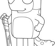 Coloriage Chien maman de Bluey