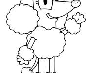 Coloriage Coco ami de Bluey