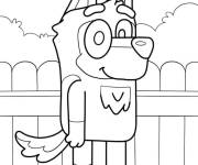 Coloriage Gruber, chien de dessin anim&eacute;